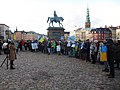 Protest in Copenhagen, Denmark