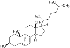 Struktur von 7-Dehydrocholesterol