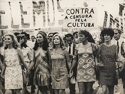 Cultura contra Censura protest at Censorship under the military dictatorship in Brazil, author unknown (restored by Adam Cuerden)