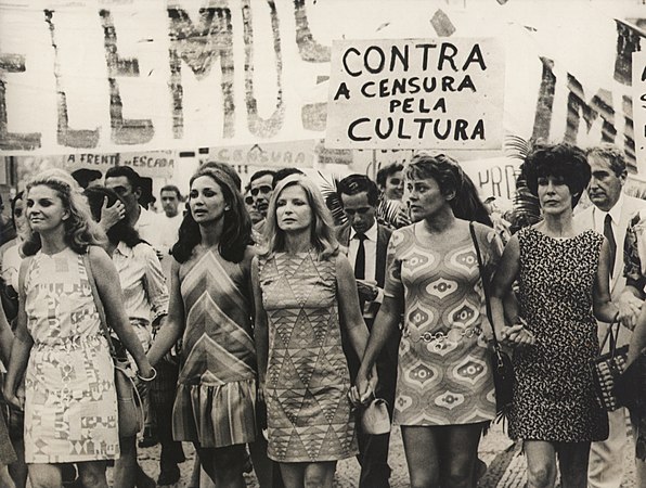 10. Artists protesting censorship under the military dictatorship in Brazil