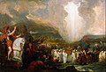 Image 7Joshua passing the River Jordan with the Ark of the Covenant, by Benjamin West (from Wikipedia:Featured pictures/Culture, entertainment, and lifestyle/Religion and mythology)