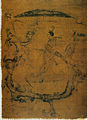 Image 30Silk painting depicting a man riding a dragon, painting on silk, dated to 5th–3rd century BC, Warring States period, from Zidanku Tomb no. 1 in Changsha, Hunan Province (from History of painting)