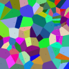 Coloured Voronoi diagram