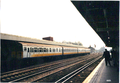 A picture of a Connex EMU train at Redhill station in the year 2001.