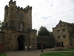 Durham Gatehouse, the main entrance to the college from Palace Green.