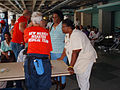 A FEMA medical team at the Superdome on August 31, 2005.