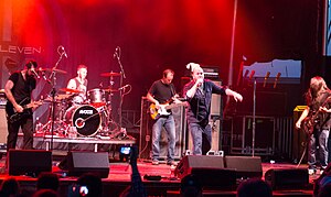 Finger Eleven performing in 2017