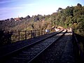 La voie sur le viaduc de Sathonay-Fontaines