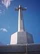 The Sailor's Memorial in Halifax which features a plaque for the Halifax WWII Coastal Defences National Historic Site