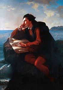 Inspiracion de Cristobal Colon (1856) by Jose Maria Obregon.