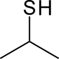 C3H7SH，mercaptano isopropilico isopropanotiol