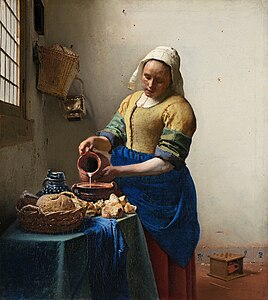 The Milkmaid, by Johannes Vermeer