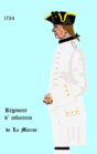 régiment de La Marine de 1734 à 1757