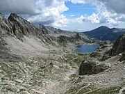 Vue sur le lac Nègre, côté français.