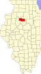 State map highlighting Marshall County