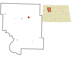 Location of Palermo, North Dakota