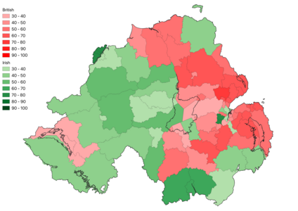 Predominant National Identity by District Electoral Area (DEA)[49]