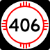 State Road 406 marker