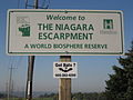 Niagara Escarpment signage