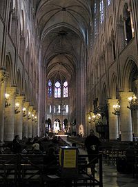 Interior of Notre-Dame de Paris