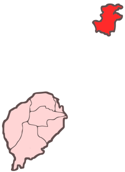 Map of São Tomé and Príncipe highlighting Príncipe Region near the top right corner