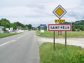 Entering into St-Félix and the Haute-Savoie department.