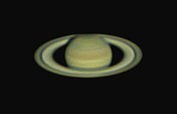 Saturn as seen at La Cañada on 1 August 2015