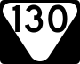 State Route 130 marker