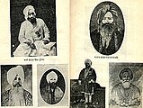 Bhai Jawahir Singh Kapur on a list of prominent Singh Sabha members. He is bottom-right on the first page, or bottom-centre left in the image.