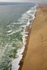 An aerial view of Skeleton Coast