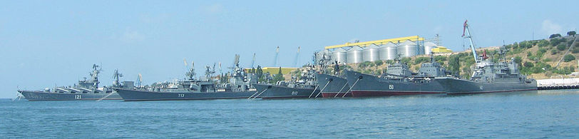 Ships of the Black Sea Fleet docked in Sevastopol