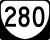 State Route 280 marker