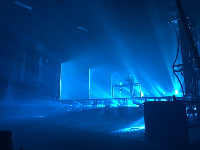 Robinson performing as Virtual Self in Brooklyn, New York, on December 8, 2017