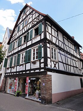 Image illustrative de l’article Maison au 2, rue Nationale à Wissembourg