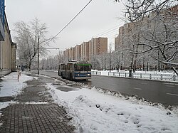 Троллейбус № 77 на Зелёном проспекте