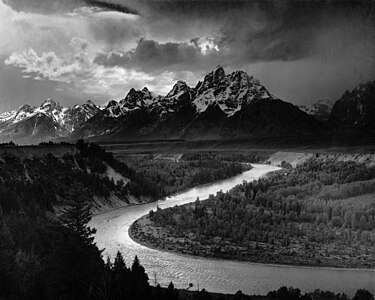 The Tetons and the Snake River, by Ansel Adams (edited by Brian0918, Jacobolus and AlMare)