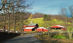 A farm in Boggs Township