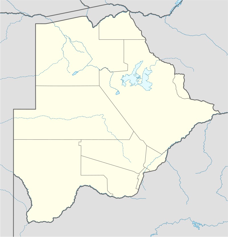 Carte du Botswana