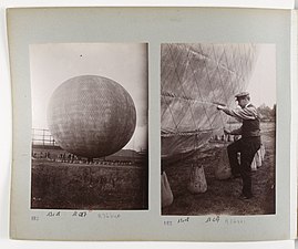 Ascensions, ballon Eros, usine à gaz du Landy, 14 septembre 1901.