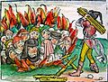Représentation de la mise au bûcher des Juifs de la Schedel Chronicle de 1493