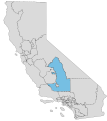 California's 12th state senate district after the 2020 redistricting cycle (went into effect for the 2022 election)