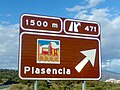 Cartel turístico de Plasencia