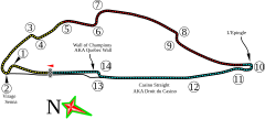 Tracciato di Circuit Gilles Villeneuve