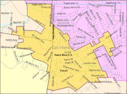 City boundaries as of 2000