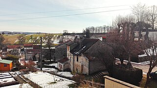 Vue de la rue de la côte, Esnouveaux