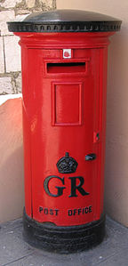 George V pillar box in Gibraltar