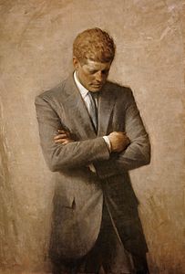 John F. Kennedy, by Aaron Shikler