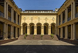 Le Jorasanko Rajbari à Calcutta. Le centre-historique est composé de nombreux palais et de grandes demeures bourgeoises.