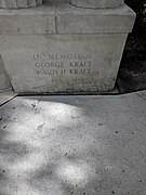 Memorial at the Kraft Azalea Garden.