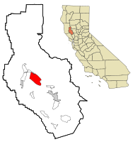 Location within Lake County and California